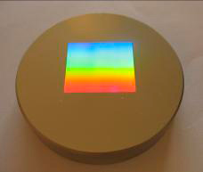 Photo of a diffraction grating with 800 l/mm line density